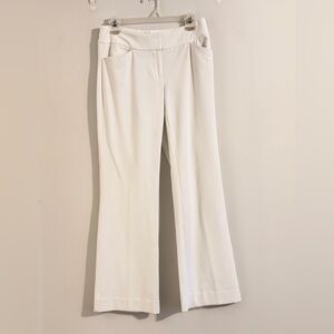INC International Concepts White Flare Leg Dress Pants Size 6